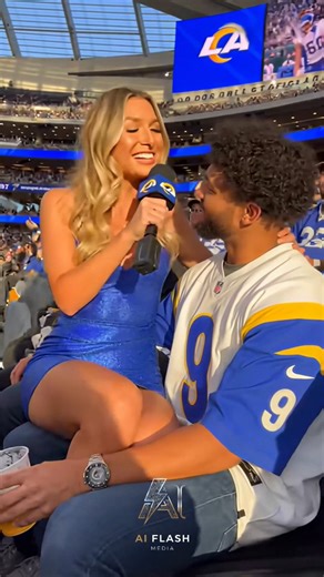 AI Flash Media on Instagram: "NFL reporter visits SoFi Stadium to interview spectators #nfl #nflhighlights #americanfootball #larams #trendingreels"
