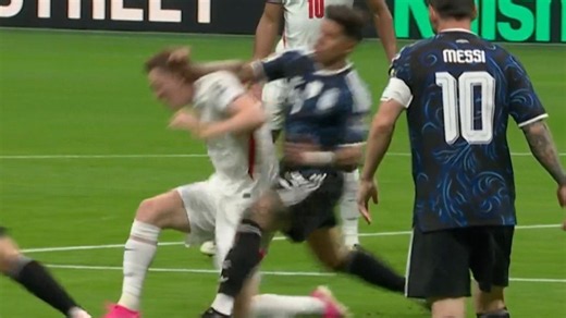 Enzo Fernández's controversial tackle has fans accusing him of playing dirty
