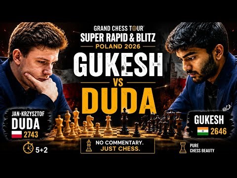 Gukesh vs Duda | Pure Blitz Chess Beauty