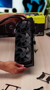 CORSAIR NAUTILUS 360 RS LCD Flüssig-CPU-Kühler – 360mm AIO – Schwarz