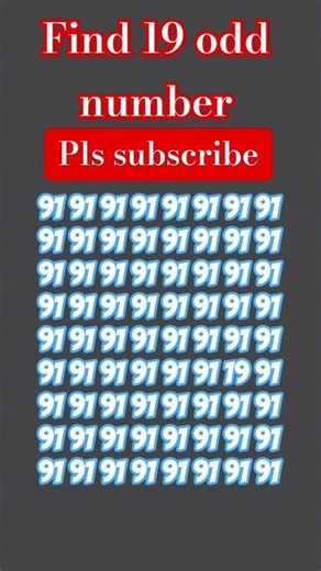 find 19 odd number 🧐 #puzzle #emojichallenge#maths#original #quiz#gk#find#viral#quiz#facts