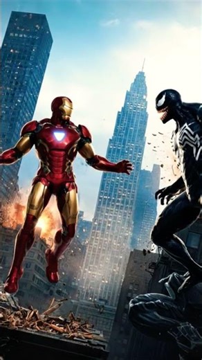 #venom against #iron man #fight 🥶🥶😧😲💀☠️💀🥶😯