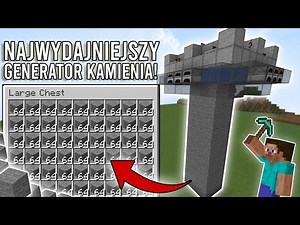 The most efficient STONE GENERATOR in Minecraft!