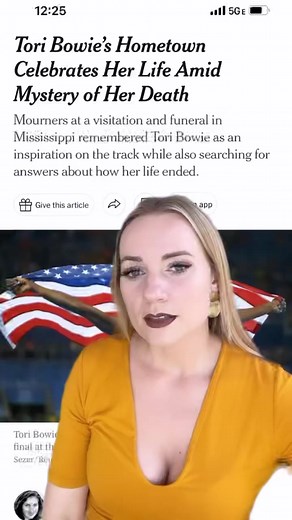 The mystery of Tori Bowie’s death 💔 Remember to send some kindness to those you haven’t talked to in a while.🙏🏼#loveoneanother #toribowie | Ivory Hecker