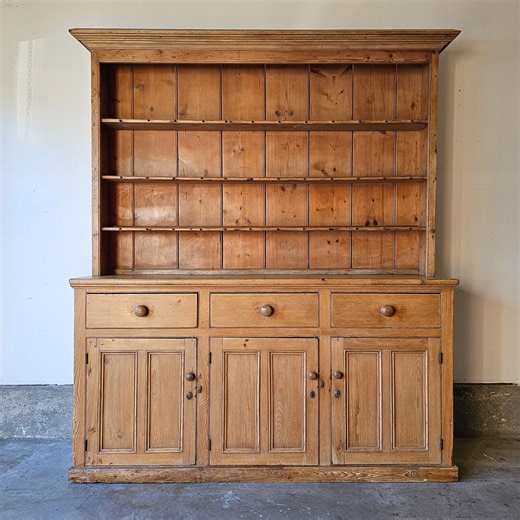 Antique English Pine Kitchen Dresser (hutch) - Circa 1880 - Etsy