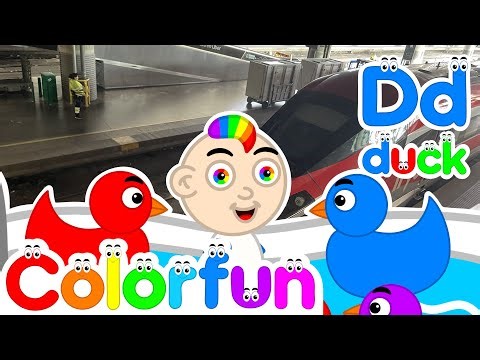 Duck Song 🦆 (D is for Duck!) | Let’s Learn the ABCs! | Colorfun Songs for Babies 🌈👶🏻
