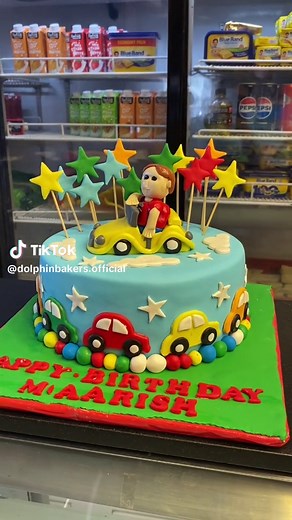 Delicious Fondant Cream Cake - Dolphin Bakers