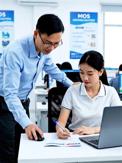 ĐỊA CHỈ HỌC MOS WORD TẠI VŨNG TÀU – HỌC THẬT, THỰC HÀNH NHIỀU, ĐẠT KẾT QUẢ CAO Bạn đã từng mất nhiều giờ để chỉnh sửa báo cáo, làm dự án hay chuẩn bị văn bản trên Word? Bạn muốn nâng cao kỹ năng tin học văn phòng để làm việc hiệu quả hơn, tăng cơ hội việc làm hoặc đạt chứng chỉ Microsoft Office Specialist (MOS)? Nếu vậy, việc tìm một địa chỉ học MOS Word tại Vũng Tàu uy tín là bước đầu tiên cực kỳ quan trọng trong hành trình chinh phục kỹ năng Word chuyên nghiệp. Tại Trung Tâm Tin Học Trường Thị