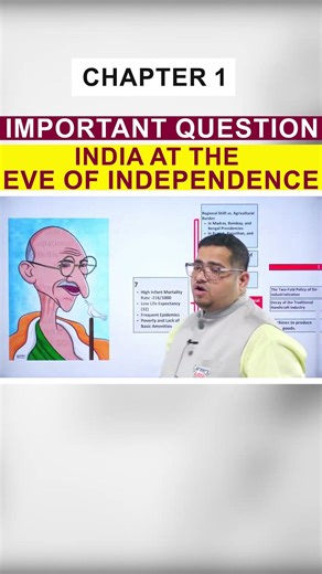 Class 12th Economics Chapter 1 : All Important Topicss | India at the eve of independence