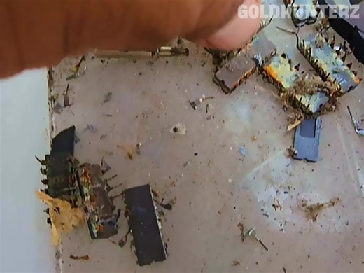 Gold Extraction from Old IC Chips and PCBs