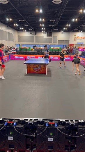 What a thrilling finish to Day 1 at the 2025 US Nationals! Amy Wang and Bosman Botha edged out Sid Naresh and Jessica Reyes Lai in a nail-biting Mixed Doubles Semifinal, winning 13–11 in the 5th! 🔥 Don’t miss the excitement! Catch all the Day 2 action live on USATT’s YouTube channel. #USATTNationals #USATT #TableTennis | USA Table Tennis