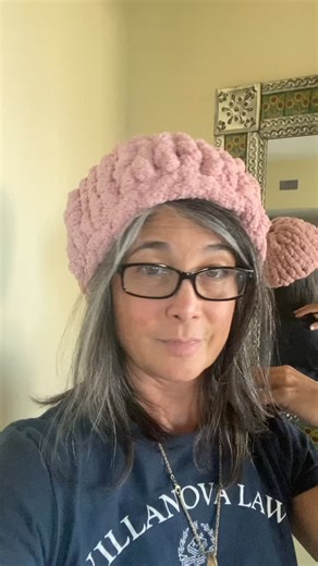 Today I decided to teach myself how to knit a winter hat. 🧶This was much harder than I thought and didn’t turn out at ALL like the YouTube tutorial. 🤪😂 This is my fourth attempt this afternoon and I also discovered that the pink color actually looks like I’m wearing a brain on the outside of my head. 🧠🤣 Hoping if I add a cute pom pom it will hide the mistakes on the top and save the day. 😉😂 Going to try again so maybe I can make some cute hats for the grand babies. Or maybe a scarf will b