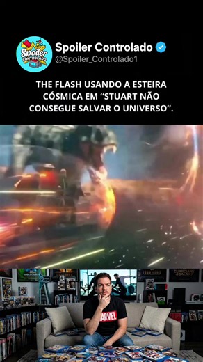 JAY GARRICK! ⚡🪖 O Flash clássico da Era de Ouro faz uma participação que é uma verdadeira homenagem ao legado do personagem. Enquanto Stuart não consegue salvar o universo, Jay Garrick mostra por que é uma lenda: correndo na esteira cósmica para tentar impedir o fim de tudo. 🌌⚡ Uma referência que só quem conhece a história do Flash vai entender. 👀 Você conhecia essa participação? #JayGarrick #TheFlash #Flash #DC #DCComics