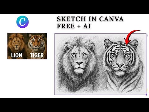 Turn Any Photo into a Pencil Sketch in Canva (Free App + AI Method)
