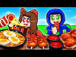 We Ate EVERYTHING in This Roblox Mukbang ASMR Game!!