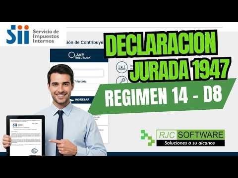 Como Generar la DJ 1947 de Contabilidad 14D8 con Software de Contabilidad simplificada de Rjc