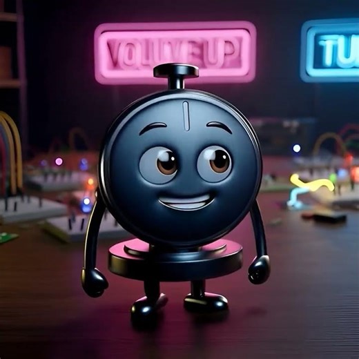 I’m a Potentiometer 🎚️ How I Adjust Voltage Safely | #Electronics #Electricity #Animation