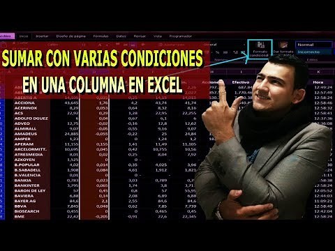 Como sumar varias condiciones o criterios en una sola columna en Excel