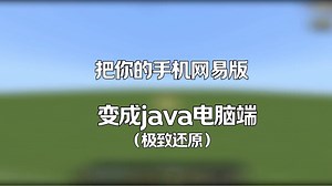 网易怎样变成java #我的世界 #minectaft #MC #minecraft我的世界