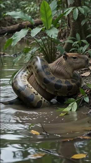 Green Anaconda: Queen of the Swamp #amazon #animals #animalfacts