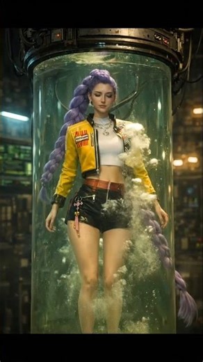 Rumi’s Secret Lab Experiment 😱 Sci-Fi Magic! #Rumi #KpopDemonHunters #AIart #AIshorts #SciFi