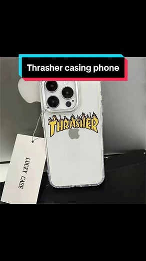 Thrasher Logo Clear Phone Case for Apple iPhone