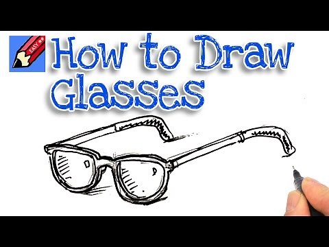 Learn how to draw a pair of spectacles Real Easy | Step by Step with Easy, Spoken Instructions