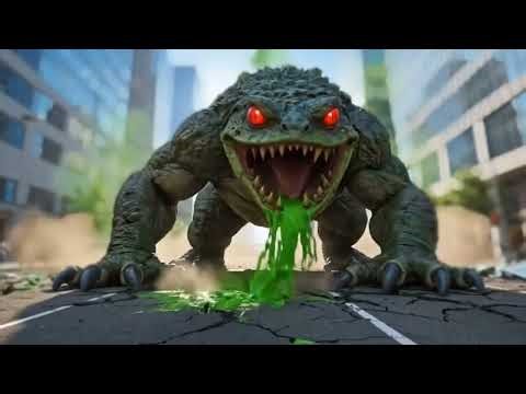 Giant Frog vs Angry Gorilla | Epic Animal Showdown in the Wild