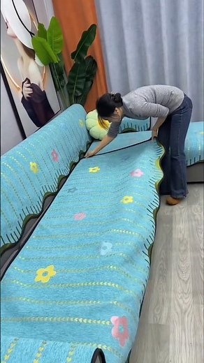 Dustproof & high-quality leather sofa non-slip cover design " #shortsfeed