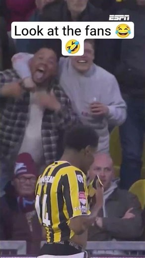 These fans had the best reactions 😂 #football #soccer #highlights
