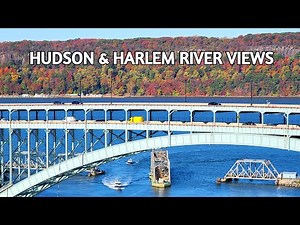 🔴 NYC LIVE CAM🚆Amtrak + Hudson & Harlem River Views + ASMR City Sounds
