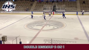 🔄 Double Regroup 2 on 1: a drill that helps players practice the transition and timing of a regroup before fishing with a 2 on 1. ✅ View details & coaching points: https://www.icehockeysystems.com/hockey-drills/double-regroup-2-1 | IceHockeySystems.com