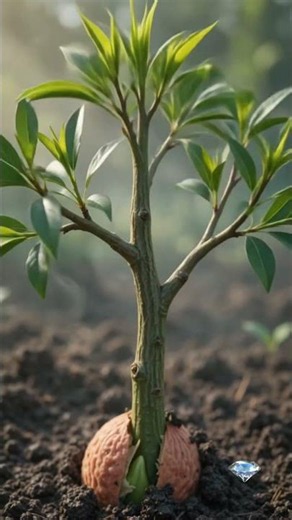 How a simple seed becomes a tree with a lot of peach