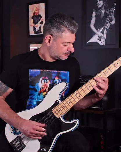 To Tame A Land was like unlocking a new level for Steve Harris and Iron Maiden. A sort of blueprint for the band’s future epics like Rime of the Ancient Mariner, Alexander the Great, and Seventh Son of a Seventh Son. It also happens to have some really cool bass lines, and I’m having a blast learning them to work on my bass technique! 😃 #ironmaiden #steveharris #metal #heavymetal #bass #bassplayer #bassist #metalhead #uptheirons | licksofthebeast