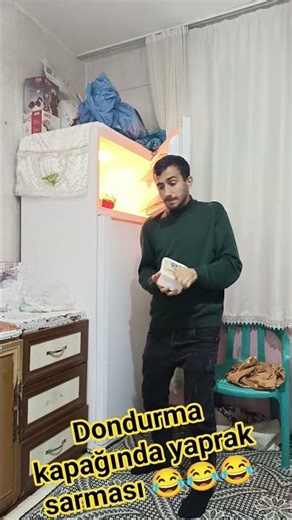 Stuffed grape leaves on an ice cream container 😂😂😂 #funnybnwbb #comedy #laughing #funnycats #funn...