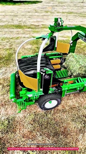 Automatic Round Silage Baler Wrapper Machine Ø1.2–1.3 m Bale Formation for Livestock Feed
