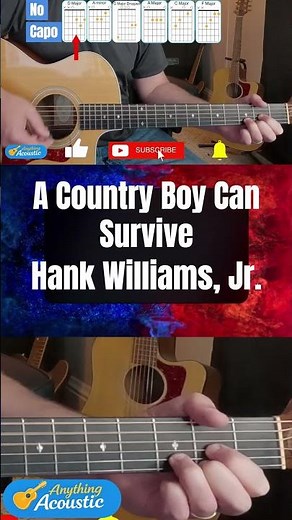 A Country Boy Can Survive - Hank Williams, Jr. | Full Acoustic Play-Along (PRACTICE TOOL)
