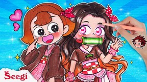 12K views · 293 reactions | Demon Slayer: SEEGI Makeup Cosplay NEZUKO In Real Life | Stop Motion Paper #seegi #animation #asmr #stopmotion #dolls #seegichannel #paper #stopmotionpaper #demonslayer #nezuko #tanjiro | Stop Motion Paper ASMR | Facebook