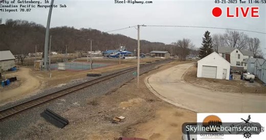 【LIVE】 实况摄像头 古腾堡 - 爱荷华州 | SkylineWebcams