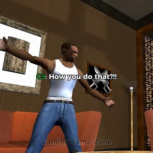 CJ Got COOKED by Woozie 😂🎮 | GTA: San Andreas #shorts #woozie #cj
