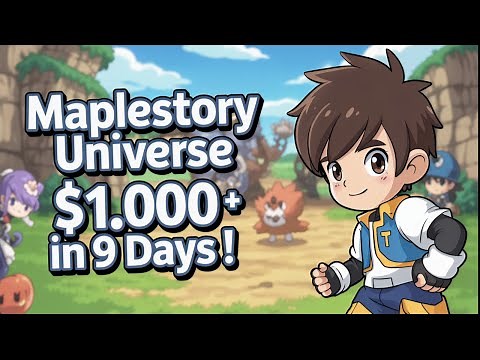 MAPLESTORY NFT $1000 FOR FREE IN 9 DAYS PLAYING ! FULL GUIDE - BISHOP REVIEW