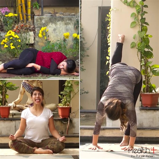 2.8M views · 10K reactions | Yoga Tips for Naturally Glowing Skin #health #yoga #fitness #wellness | Health+ | Facebook