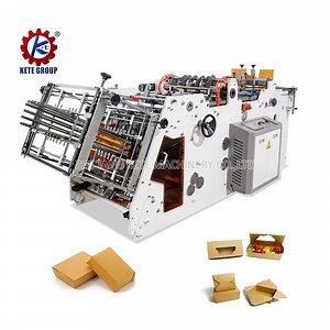 [Hot Item] Paper Lunch Box Making Machine Disposable Burger Takeaway Food Container Making Machine