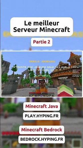 Le meilleur Serveur Minecraft Java & Bedrock de 2025 ! (Partie 2)