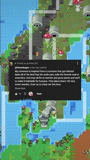 WorldBox But I Have To Do What The Top Comment Says (Part 5) #worldbox #worldboxshorts #topcomment