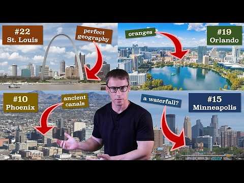 Why the 25 Biggest American Cities Exist