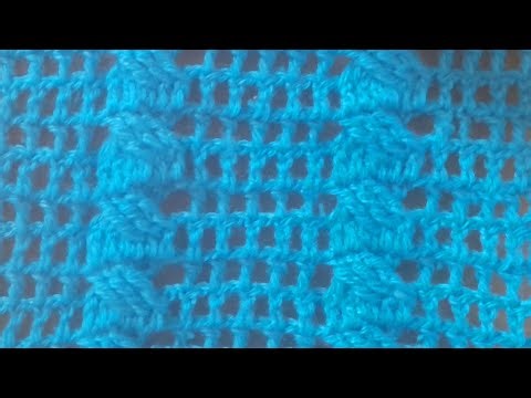 How To Crochet Cross Cable Mesh Stitch As Absolute Beginner In Crocheting. Crochet Tutorials