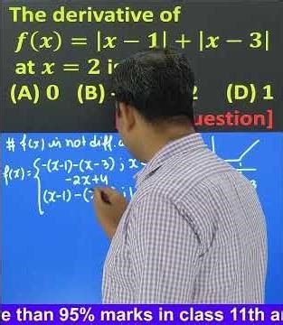 the derivative of modulus function||CHAPTER - 5||CONTINUITY AND DIFFERENTIABILITY||CLASS 12TH MATHS