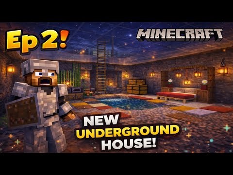 MINECRAFT PE🔥 Survival Series Ep 2 in Hindi 1.21 | Build OP Survival House 🤩 #minecraftpe