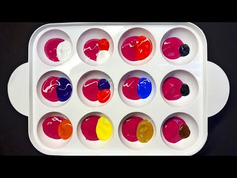 How to Mix Different Shades of Fuchsia! #colormixing #colors